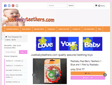 Tablet Screenshot of justbabyteethers.com
